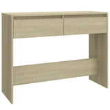 Console Table Sonoma Oak 100x35x76.5 cm Engineered Wood 809839