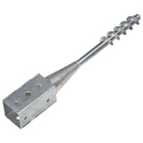 Ground Spikes 6 pcs Silver 10x10x57 cm Galvanised Steel 145442