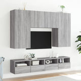 TV Wall Cabinet Grey Sonoma 80x30x30 cm Engineered Wood 836878