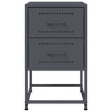 Bedside Cabinet Anthracite 36x39x60.5 cm Steel 846462