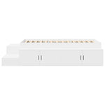 Storage Bed Frame White 244 x 127 x 53.5 cm Engineered wood 3335557