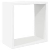 Wall Cube Shelves 4 pcs White 30x15x30 cm 806999