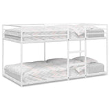 Bunk Bed without Mattress White 75x190 cm Steel 4019881