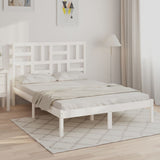 Bed Frame without Mattress White Solid Wood 140x200 cm 3105951