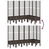 Garden Planter with Trellis Brown 160x120x142 cm PP 367940