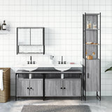 4 Piece Bathroom Furniture Set Grey Sonoma Engineered Wood 3214688