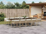 Garden Dining Set Beige, Cream White, Black 3211474
