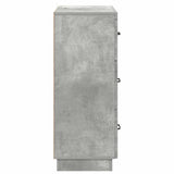 Drawer Cabinet Concrete Grey 66 x 34.5 x 87 cm Engineered Wood 895298