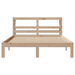 ZNTS Bed Frame with Headboard without Mattress 135x190 cm Double 3306037