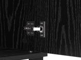 Sideboard Black Oak 60 x 35 x 70 cm Engineered Wood and Iron 881743