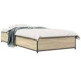Bed Frame Sonoma Oak 80 x 200 cm Engineered Wood 8009137