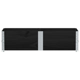 Pallet Collars 2 pcs Black 150x50 cm Solid Wood Pine 4010298