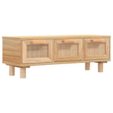 ZNTS Coffee Table Brown 80x40x30 cm Engineered Wood&Solid Wood Pine 345620