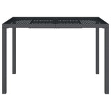 Garden Table Anthracite 110x80x72 cm Steel 362745