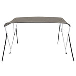 ZNTS 3-bow Bimini Top Grey 183x152x133 cm 94798