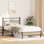 Bed Frame without Mattress Sonoma Oak 100x190 cm Engineered Wood 4106938