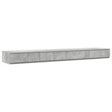 Storage Bed Frame with Door Concrete Grey 236.5 x 200 x 31.5 cm 3335624