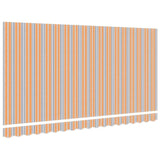 Awning Replacement Fabric Multicolour 380 x 195 cm Polyester 42000515