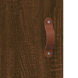 Sideboard Brown Oak 34.5x34x90 cm Engineered Wood 828515