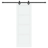 Sliding Door ORKDAL White 73.5 x 211 cm Solid Pine Wood 3333637