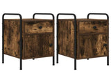 Bedside Cabinet 2 pcs Smoked Oak 35 x 36.5 x 61 cm 8007652