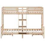 Bunk Bed without Mattress 80x200/140x200 cm Solid Wood 3207165