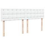 Box Spring Bed with Mattress White 180x200 cm Faux Leather 3286133