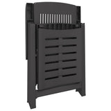 Sun Lounger Anthracite Plastic Standard Foldable 364707