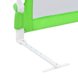 Toddler Safety Bed Rail Green 180x42 cm Polyester 10169