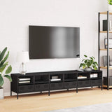 TV Cabinet Black 202x39x43.5 cm Cold-rolled Steel 3307155