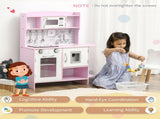Kids Kitchen Playset, with Lights, Sounds, Microwave, Sink and Storage - Pink T3398P348120