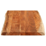 Table Top 110x60x3.8 cm Rectangular Solid Wood Acacia Live Edge 370647