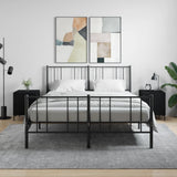 Bedside Cabinets 2 pcs Black 40x40x50 cm Engineered Wood 827567