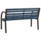Garden Bench Grey Chinese fir wood, steel 81 cm Durable 317120