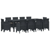 Garden Dining Set 11 pcs Anthracite Polypropylene 3378593