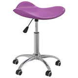 Salon Spa Stool Purple Faux Leather 323691