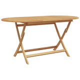 Garden Dining Set 7 pcs Brown Solid Teak Wood 3356879