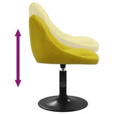 Swivel Dining Chairs 2 pcs Mustard Yellow Velvet 335334