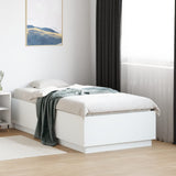Bed Frame without Mattress White 75x190 cm Small Single 3209758