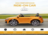 Kids Licensed Audi TT RS Ride-On Car 12V Battery w/ Remote Suspension Headlights and MP3 Player T3398P348163