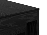Coffee Table 3 pcs Black Oak Engineered Wood 875034
