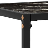 Console Table Black 120x35x75 cm Tempered Glass 322818