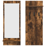 Wall-Mounted Coat Rack with Shelf Smoked Oak 70 x 10 x 90 cm 874527