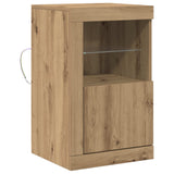 LED Sideboard Artisan Oak 41 x 37 x 67 cm Engineered Wood 863020