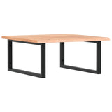 Basin Shelf Wall Mounted Steel and Solid Wood Oak 3302641