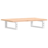 Basin Shelf Wall Mounted Steel and Solid Wood Oak 3302540