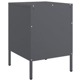 Bedside Cabinets 2 pcs Anthracite 36x39x50.5 cm Steel 843059