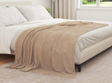 Throw Blankets 6 pcs Camel 210 x 140 cm Fleece 42017140