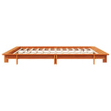 Bed Frame without Mattress Wax Brown 160x200 cm Solid Wood Pine 850655