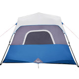 Family Tent with LED 6-Person Light Blue Quick Release 94307